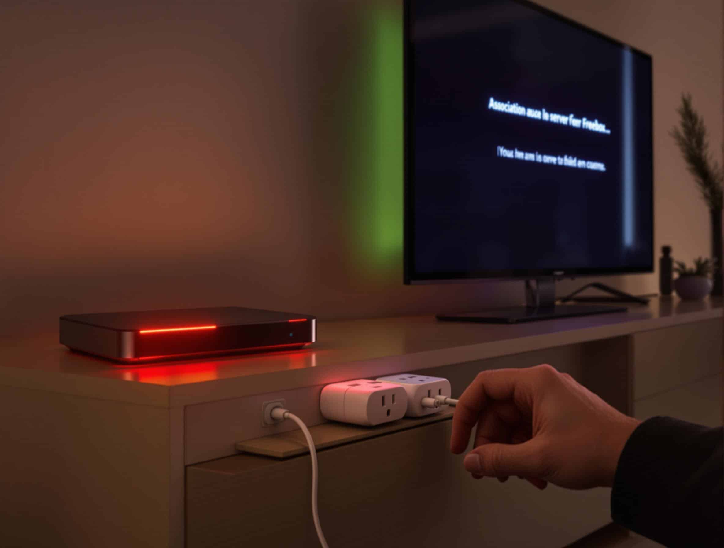 association avec le serveur freebox en cours