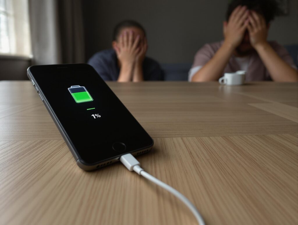 mon telephone charge mais la batterie n'augmente pas